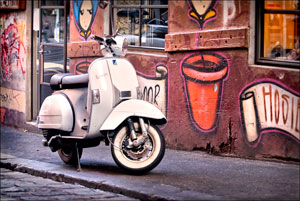 White Vespa